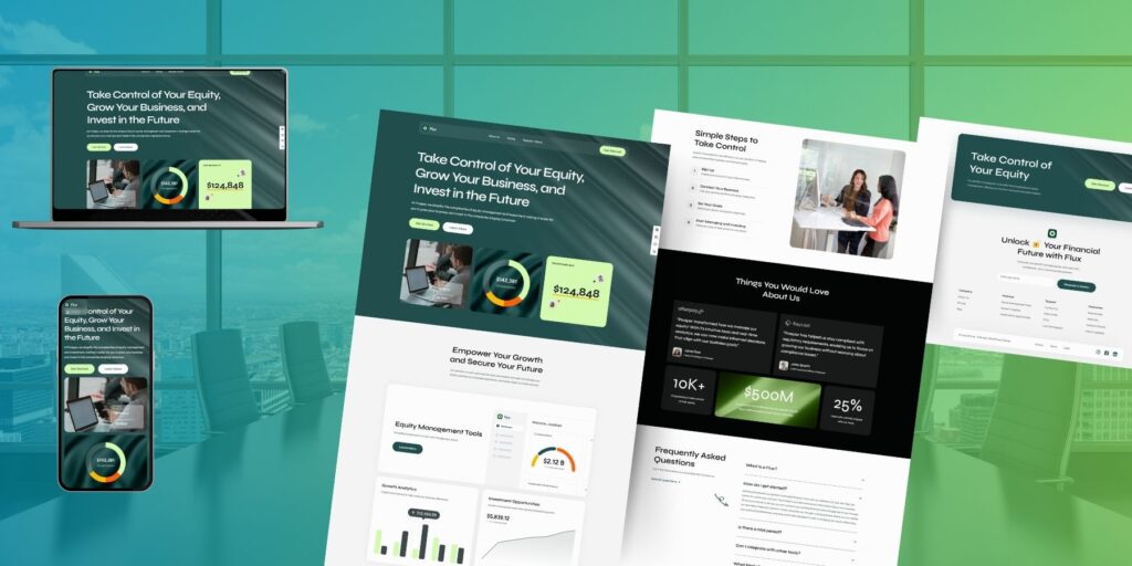 Webseite für Finanzberater