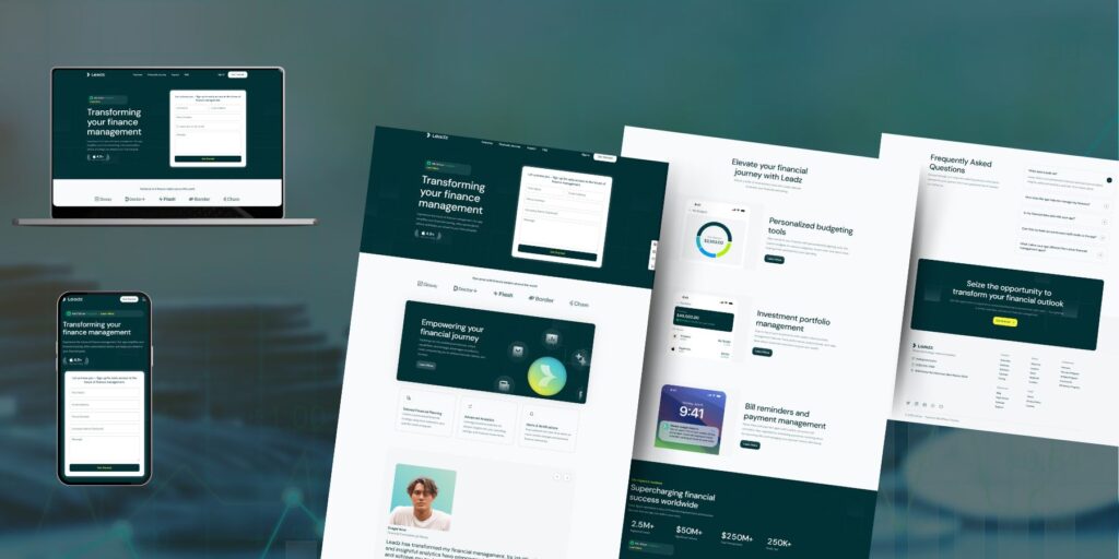 Webseite für Finanzberater